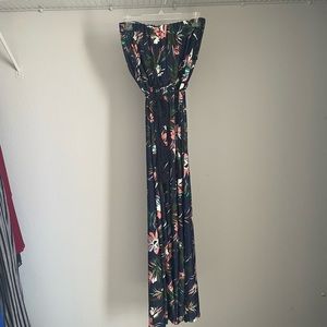 Floral pants romper